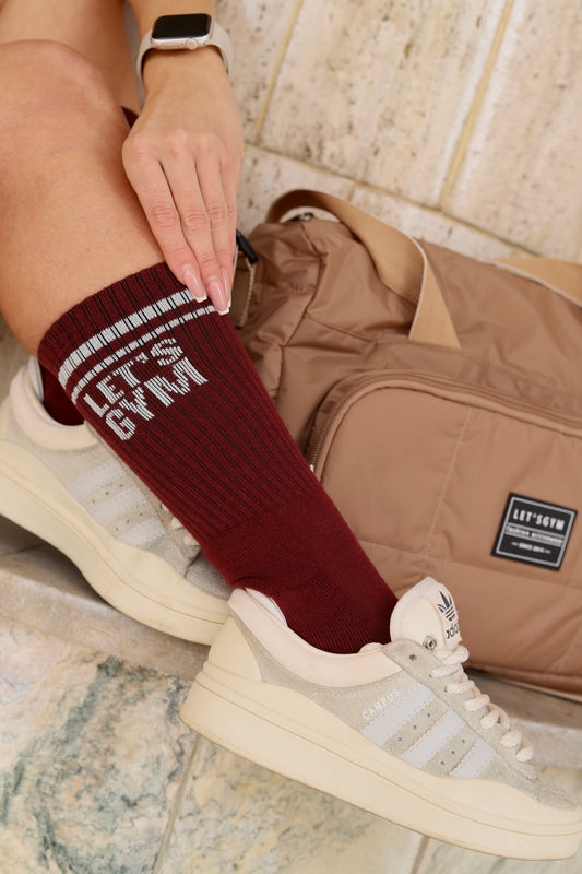 Medias Burgundy
