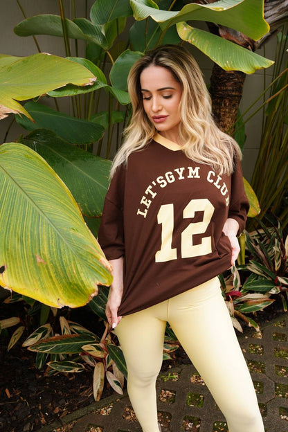 Camiseta Athletic Oversize Coffee