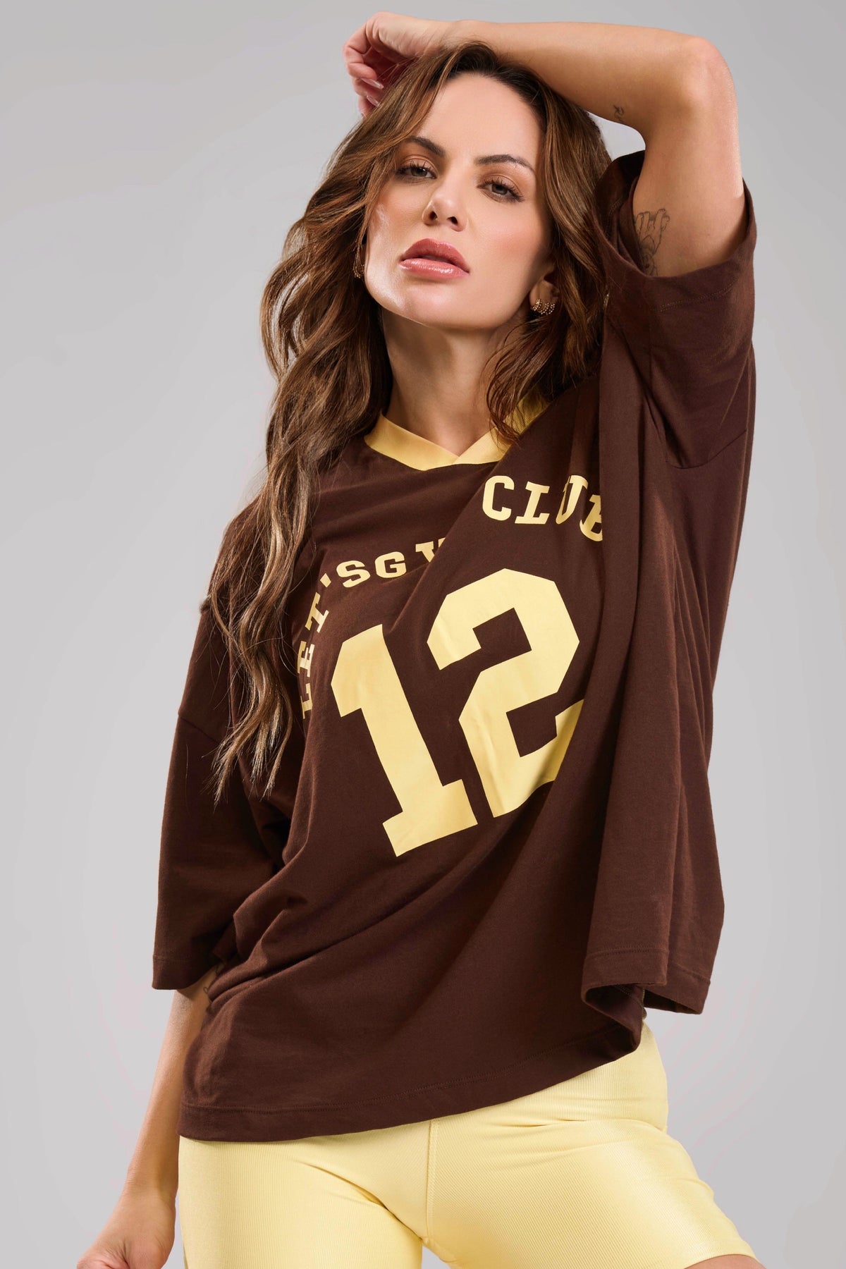 Camiseta Athletic Oversize Coffee