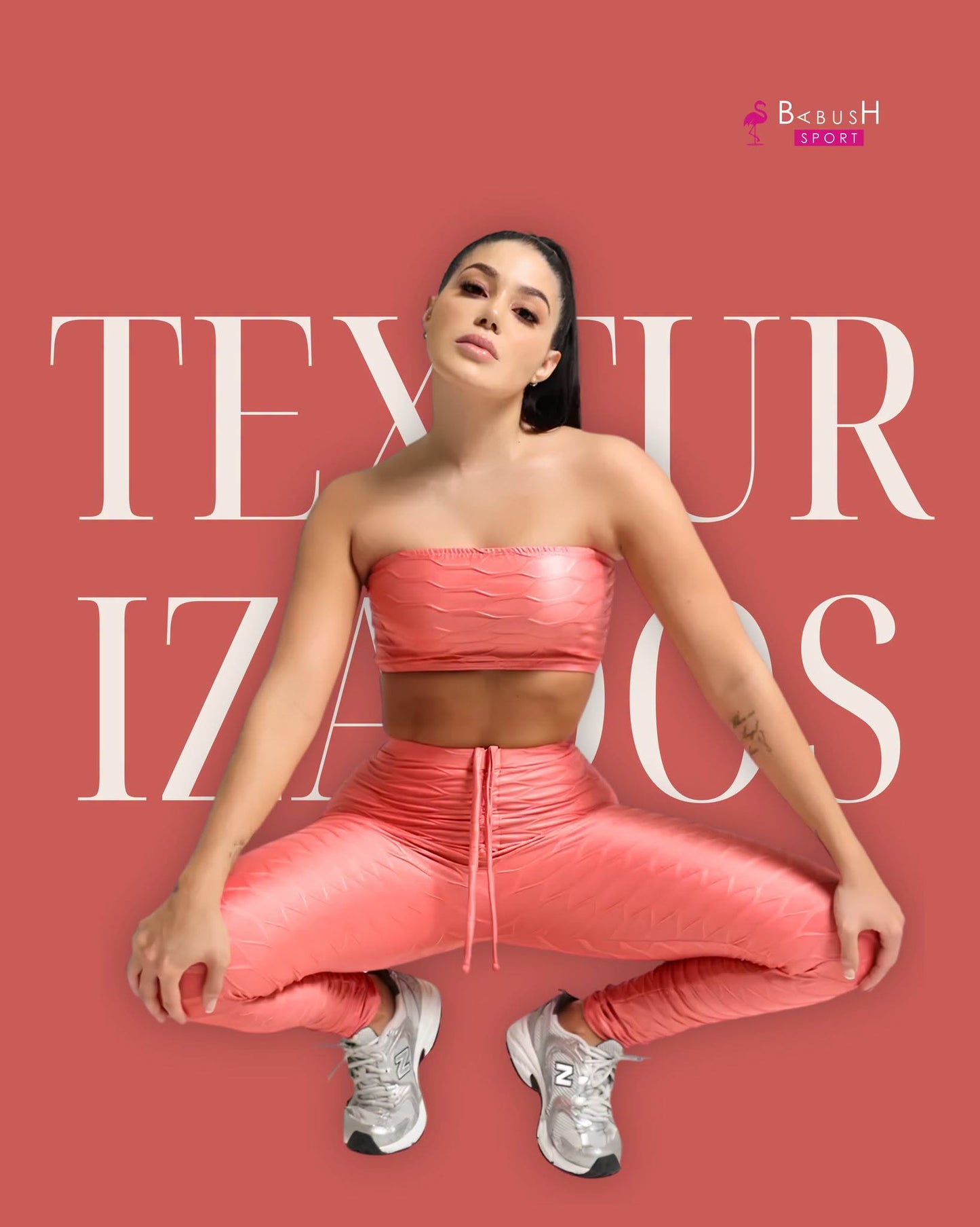 Leggins texturizado con cordón