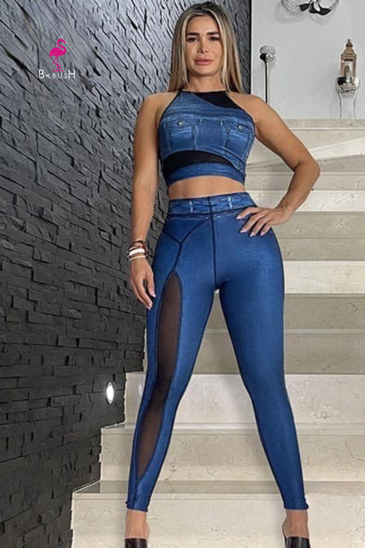 Conjunto efecto mezclilla