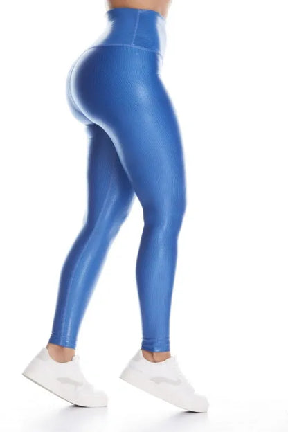 Leggins efecto piel azul