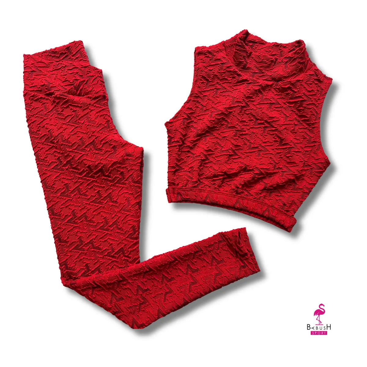 Conjunto Rojo Texturizado