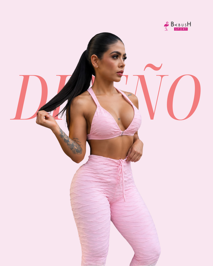 Conjunto deportivo texturizado