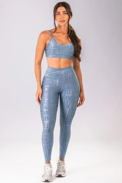 Conjunto Velvet Azul Vintage