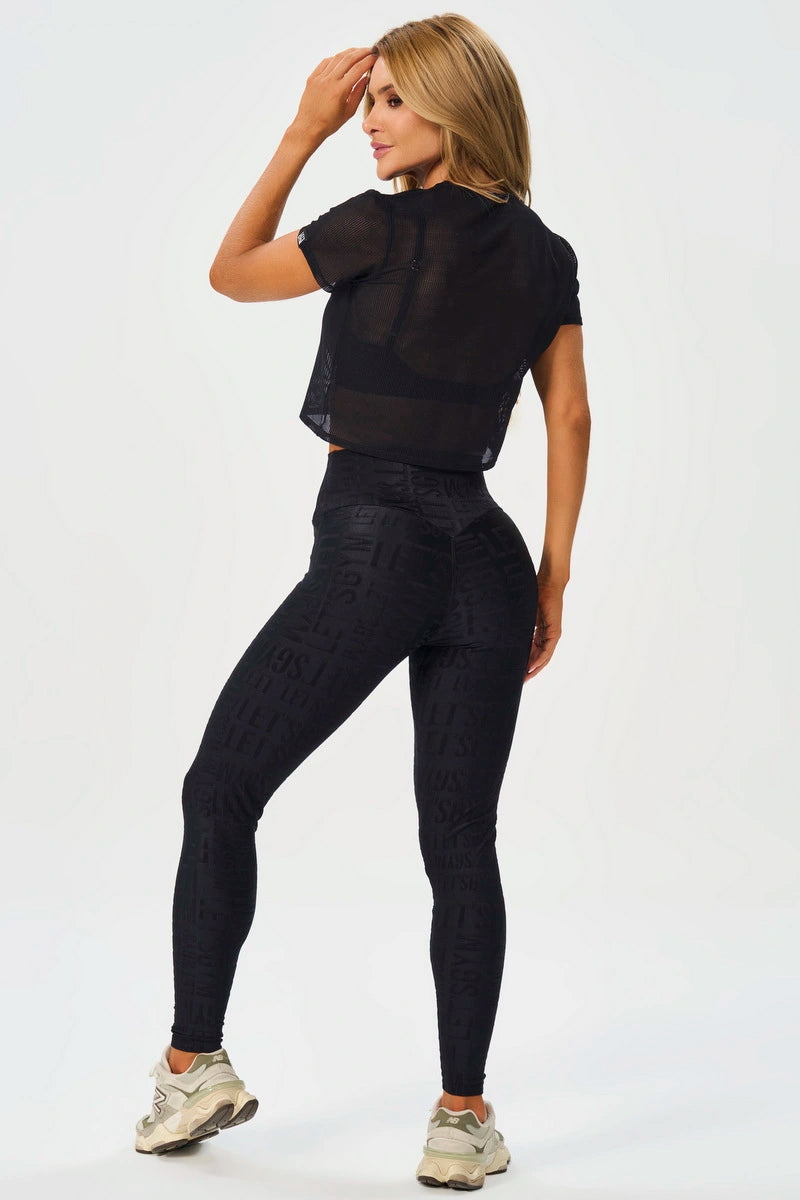 Blusa Box MC Screen negra