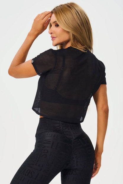 Blusa Box MC Screen negra