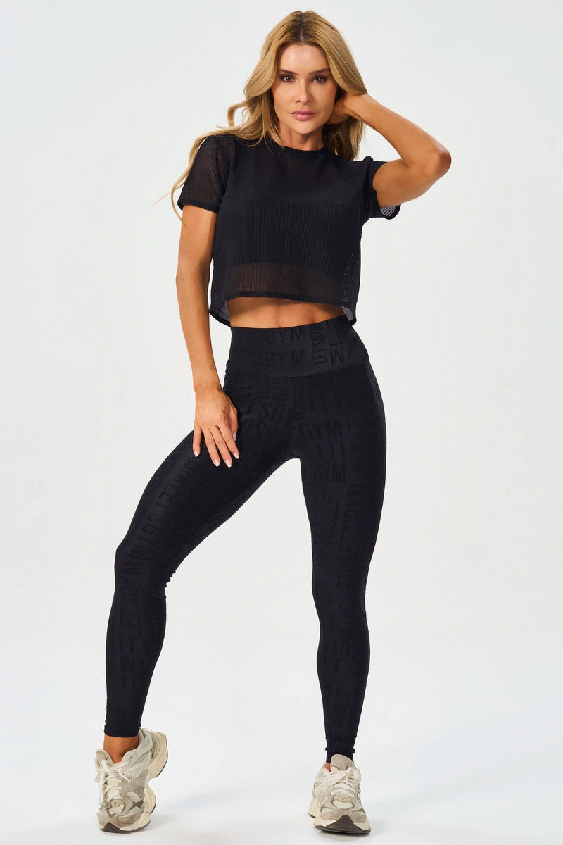 Blusa Box MC Screen negra