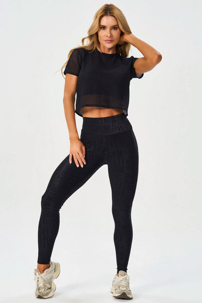 Blusa Box MC Screen negra
