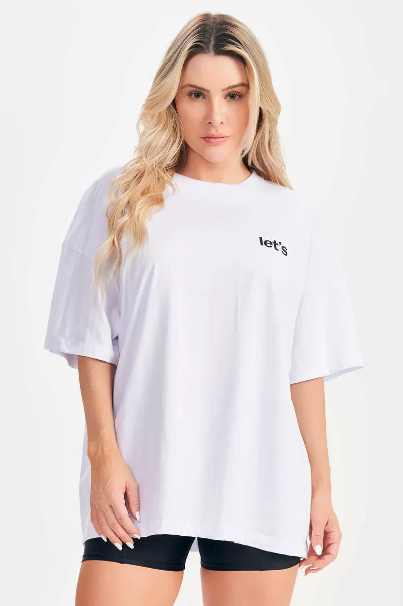 Blusa Oversize Only Limit blanca