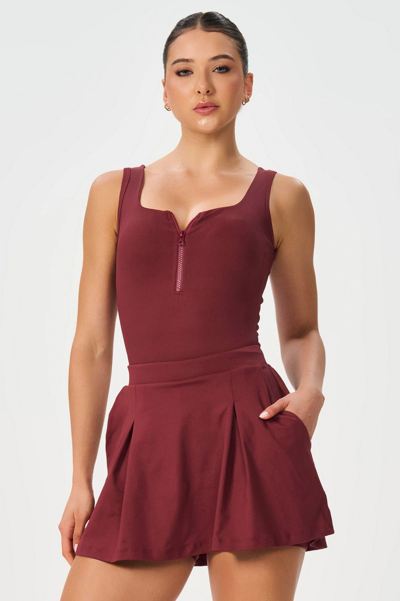Conjunto Bold Rib Burgundy