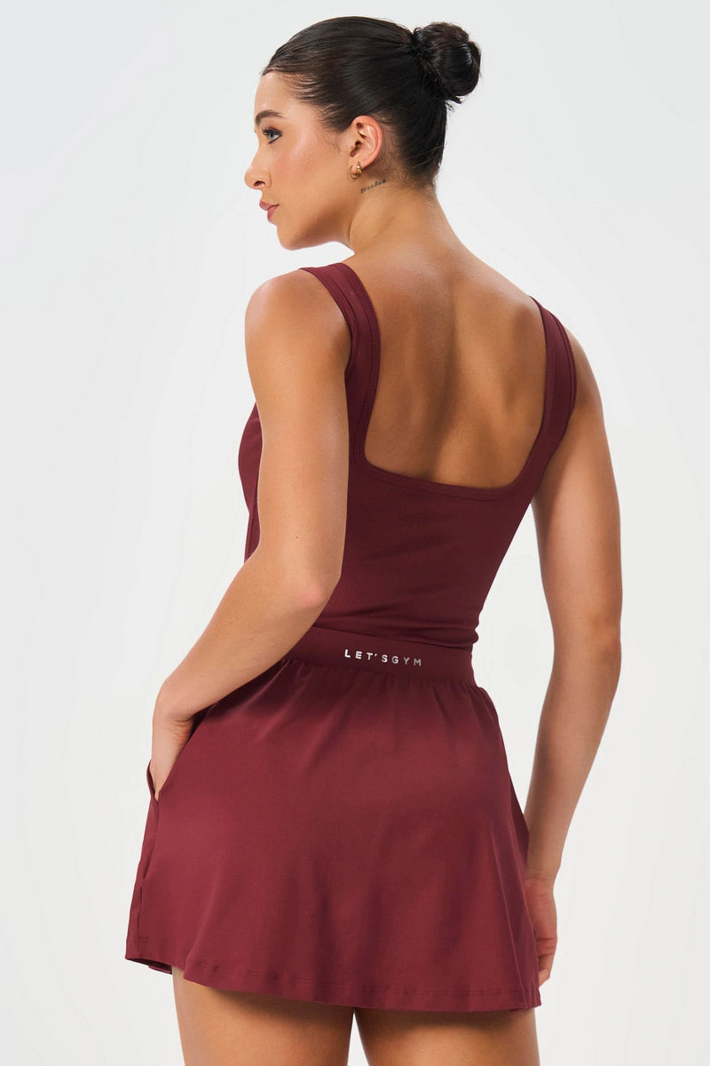 Conjunto Bold Rib Burgundy
