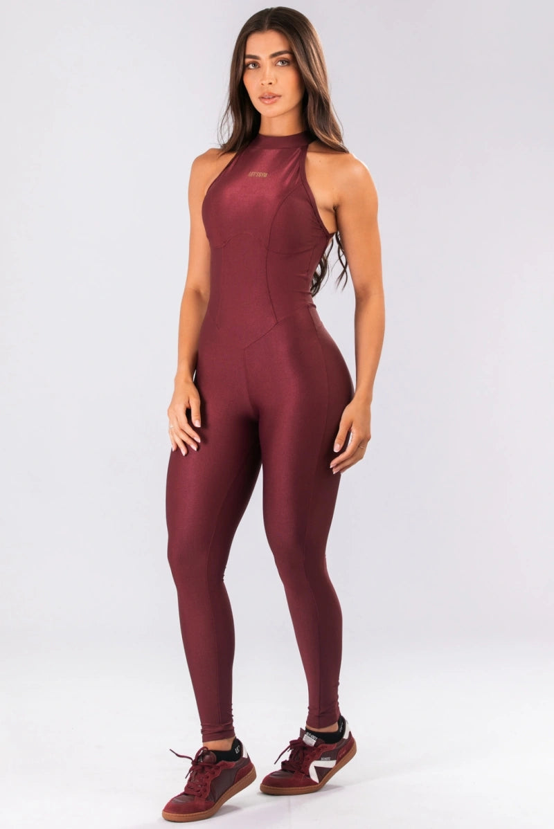 Enterizo Bright Form Burgundy