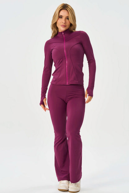 Chamarra Matte Form Dark Berry