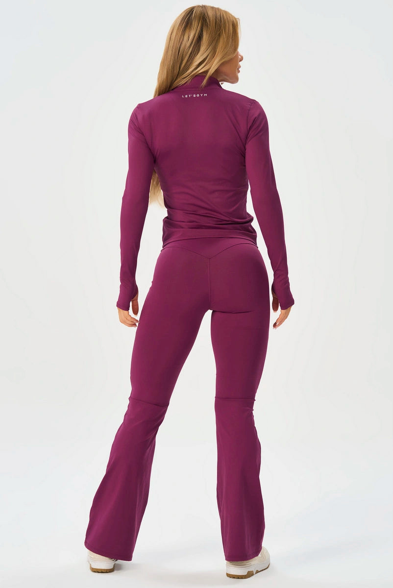 Chamarra Matte Form Dark Berry