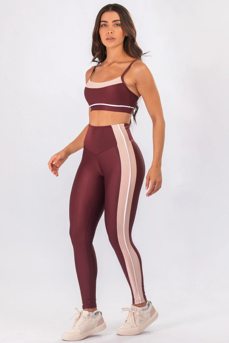 Conjunto Leeds Burgundy