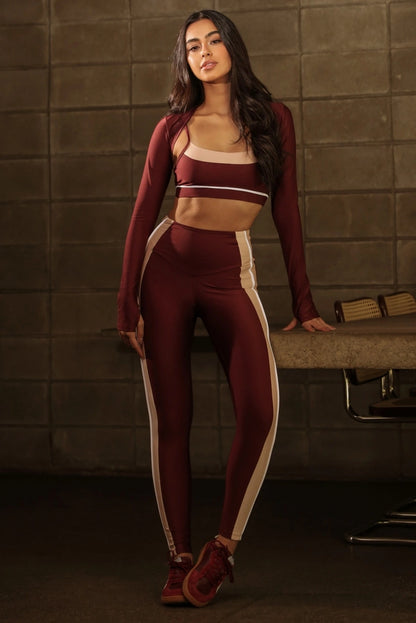 Conjunto Leeds Burgundy