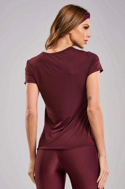 Blusa Basic Burgundy