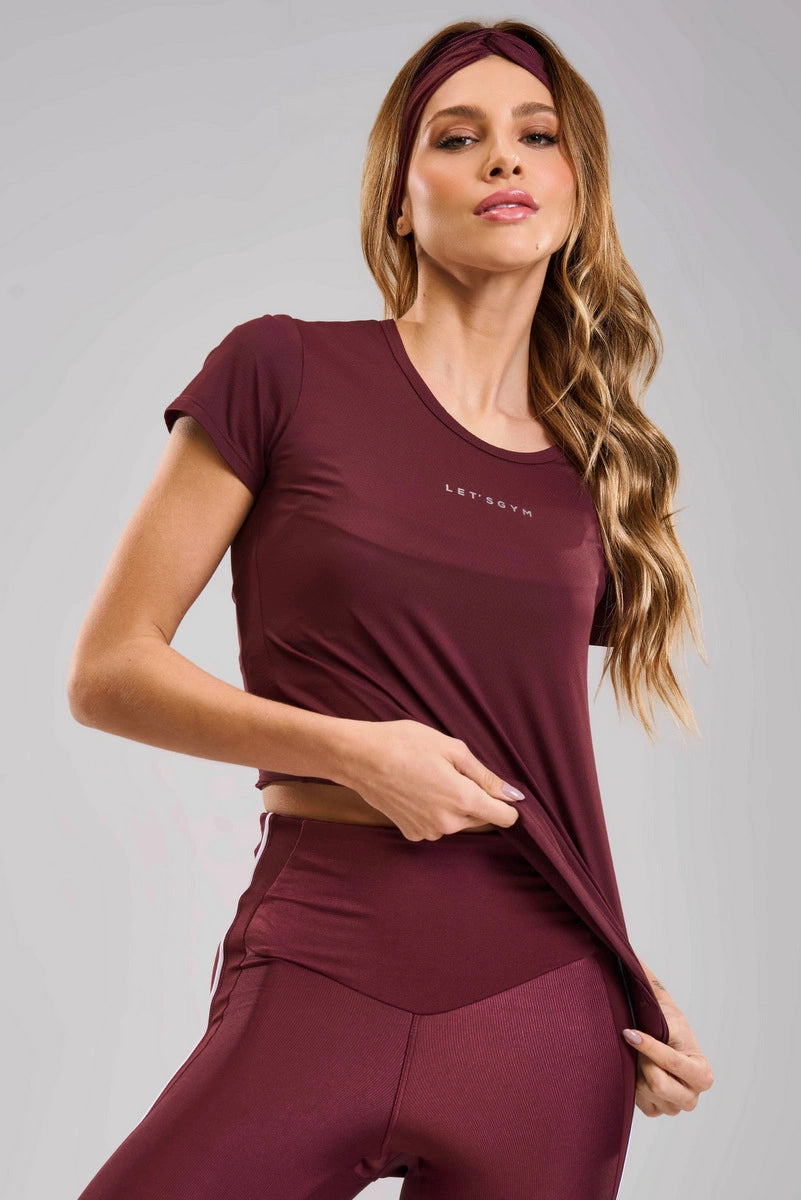 Blusa Basic Burgundy