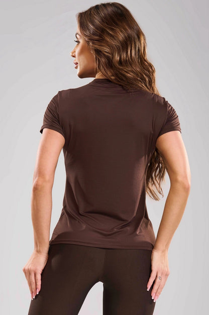 Blusa Basic Coffee