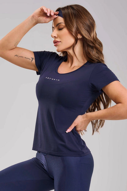 Blusa Basic Azul Navy