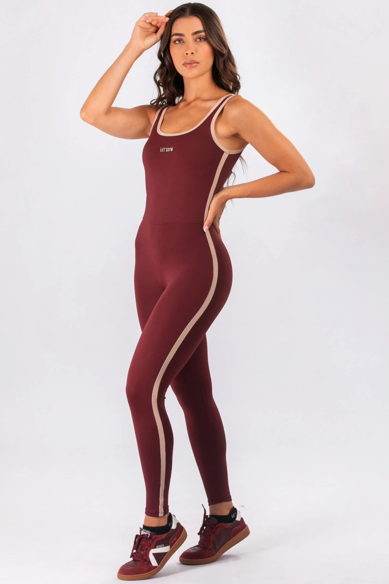 Enterizo Clean Line Burgundy